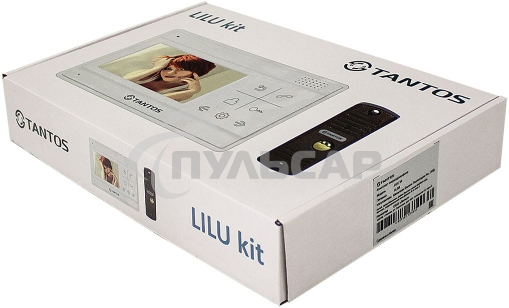 Комплект домофона Tantos Lilu kit белый