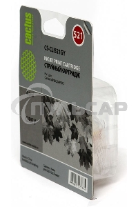 Картридж струйный Cactus CS-CLI521GY серый (8,4 мл) для Canon MP980/MP990
