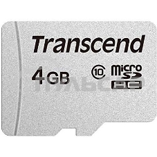 Флеш карта microSD 4Gb Transcend microSDHC Class 10, (без адаптера), TLC