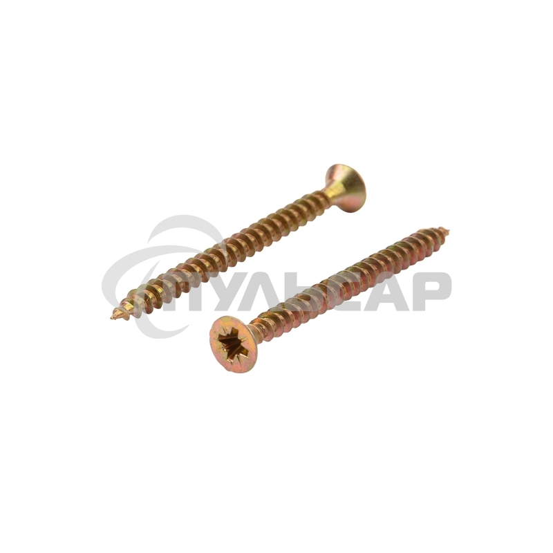 Саморез универсальный KRANZ 4х50, желтый цинк, упаковка поставщика ( 6 000 шт. )