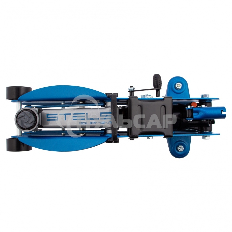 Домкрат STELS 51132гидравлический подкатной с фиксатором 2.5 т safety pin 140-385мм в кейсе