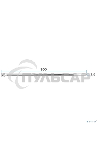 Хомут-стяжкa нейлоновая с тройным замком Rexant 300x3,6 мм, черная, упаковка 100 шт.