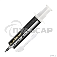 Термопаста ExeGate ETP-11WMK Platinum (11 Вт/(м•К), 30г, шприц с лопаткой)