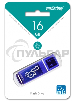 Флешка USB Smartbuy 3.0 Flash 16 Gb,Glossy series Dark Blue (SB16 GbGS-DB)