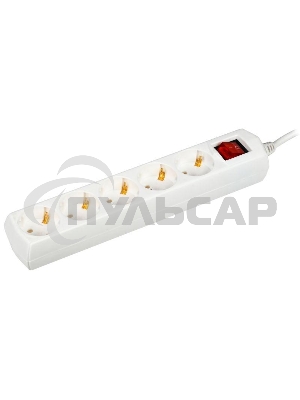 Удлинитель 5х1.5м с заземл. 10А 250В У05В GENERICA 2P+PE 3х1кв.мм IEK WYP10-10-05-D15-ZK-G