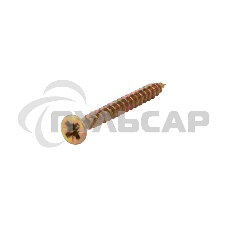 Саморез универсальный KRANZ 3.5х35, желтый цинк, короб (200 шт./уп.)