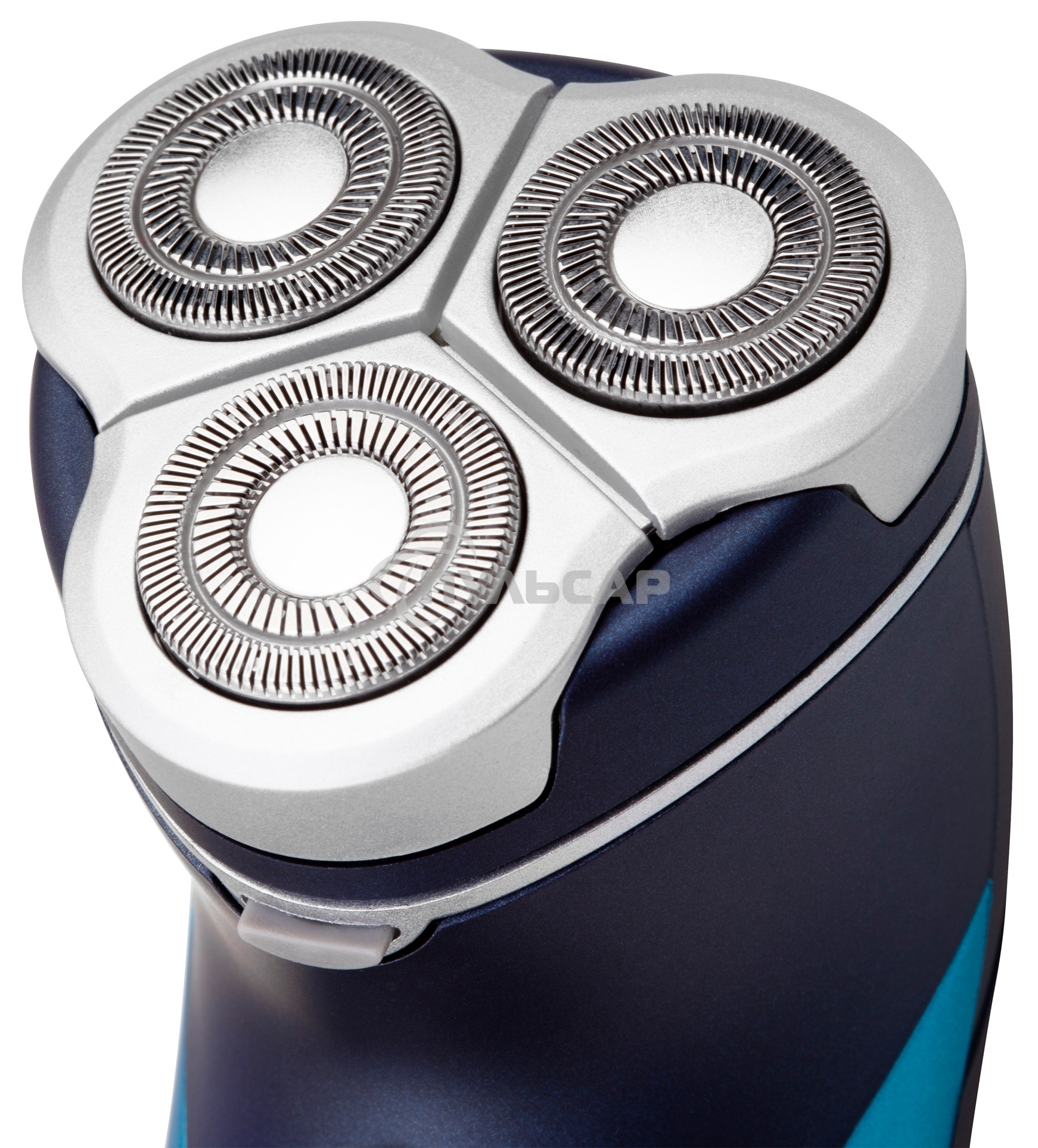 Электробритва роторная Starwind SSH 1525 реж.эл.:3 питан.:аккум. голубой/черный