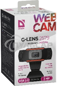 Веб-камера Defender G-lens 2579 HD720p 2МП