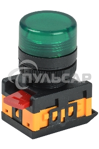 Арматура светосигнальная AL-22TE зел. цил. ИЭК BLS30-ALTE-K06