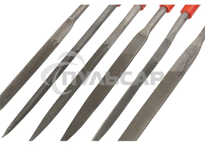 Набор надфилей Matrix 180 х 5мм 6шт пластиковые рукоятки