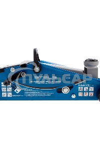 Домкрат STELS 51132гидравлический подкатной с фиксатором 2.5 т safety pin 140-385мм в кейсе