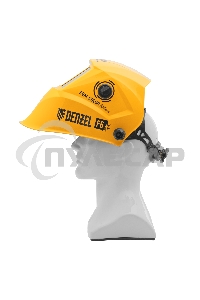 Щиток защитный лицевой (маска сварщика) F6, см. окно 93х43, Real Color, DIN 5-8/9-13 Denzel