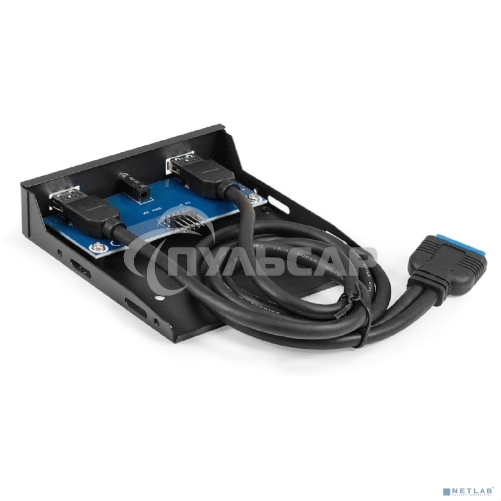 Планка USB на переднюю панель ExeGate U3H-627S, 3,5