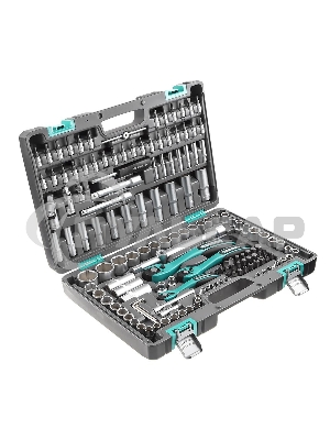 Набор инструментов STELS 141141/4'' 3/8'' 1/2'' cr-v s2 усиленный кейс 151предм.