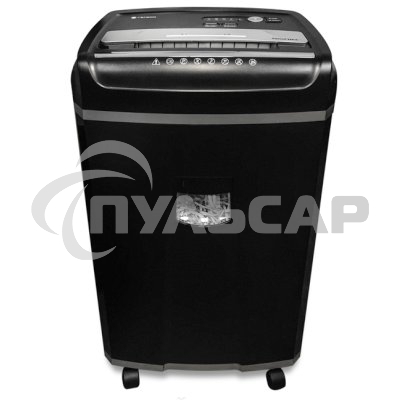 Шредер ГЕЛЕОС УМ35-4 (DIN P-4) фрагмент 3,9x30мм, 26 листов (70гр./м²), 35 литров, Уничт.скобы,скрепки,пл.карты,CD. TouchGuard.JamFree.ECO