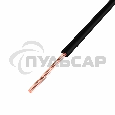 Провод ПГВА Rexant 1х1.00 мм², Cu, черный, бухта 200 м