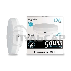 Лампа светодиодная Gauss Elementary GX53 13Вт 4100К