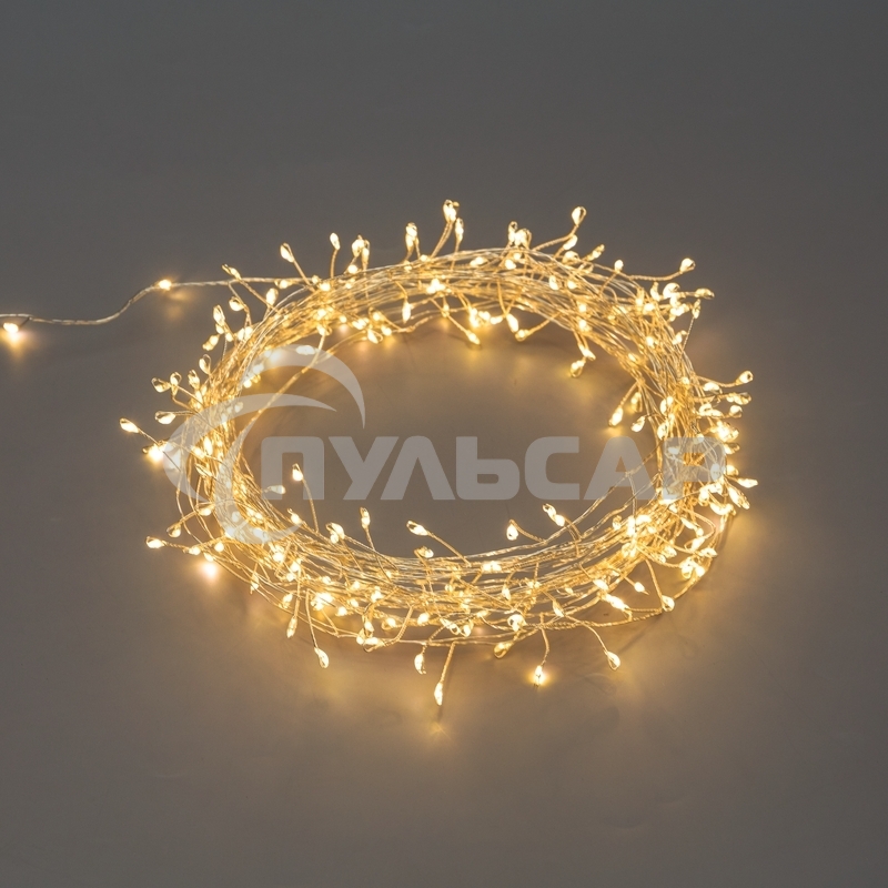 Гирлянда Neon-night роса Фейерверк с контроллером 20м, 500LED, цвет свечения теплый белый, на катушке