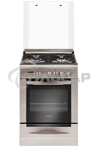 Плита газовая Gefest ПГ 6100-04 0004 серебристый, конфорок 4 шт, духовка 52 л, 60 см x 85 см x 60 см