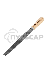 Напильник СИБРТЕХ,200 мм,плоский,деревянная ручка16226