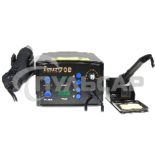 Станция паяльная термовоздушная + паяльник Lukey 702