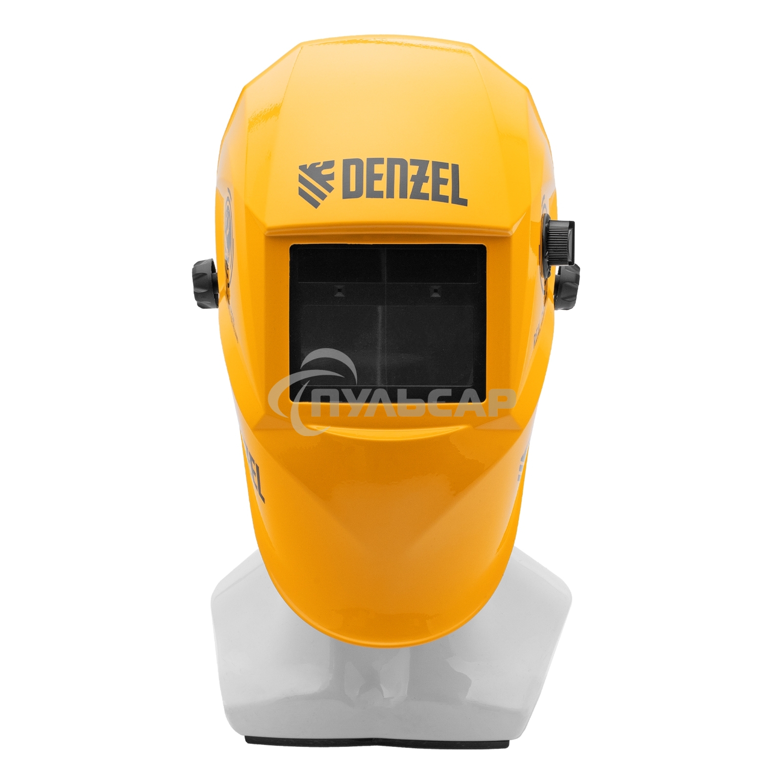 Щиток защитный лицевой (маска сварщика) F6, см. окно 93х43, Real Color, DIN 5-8/9-13 Denzel