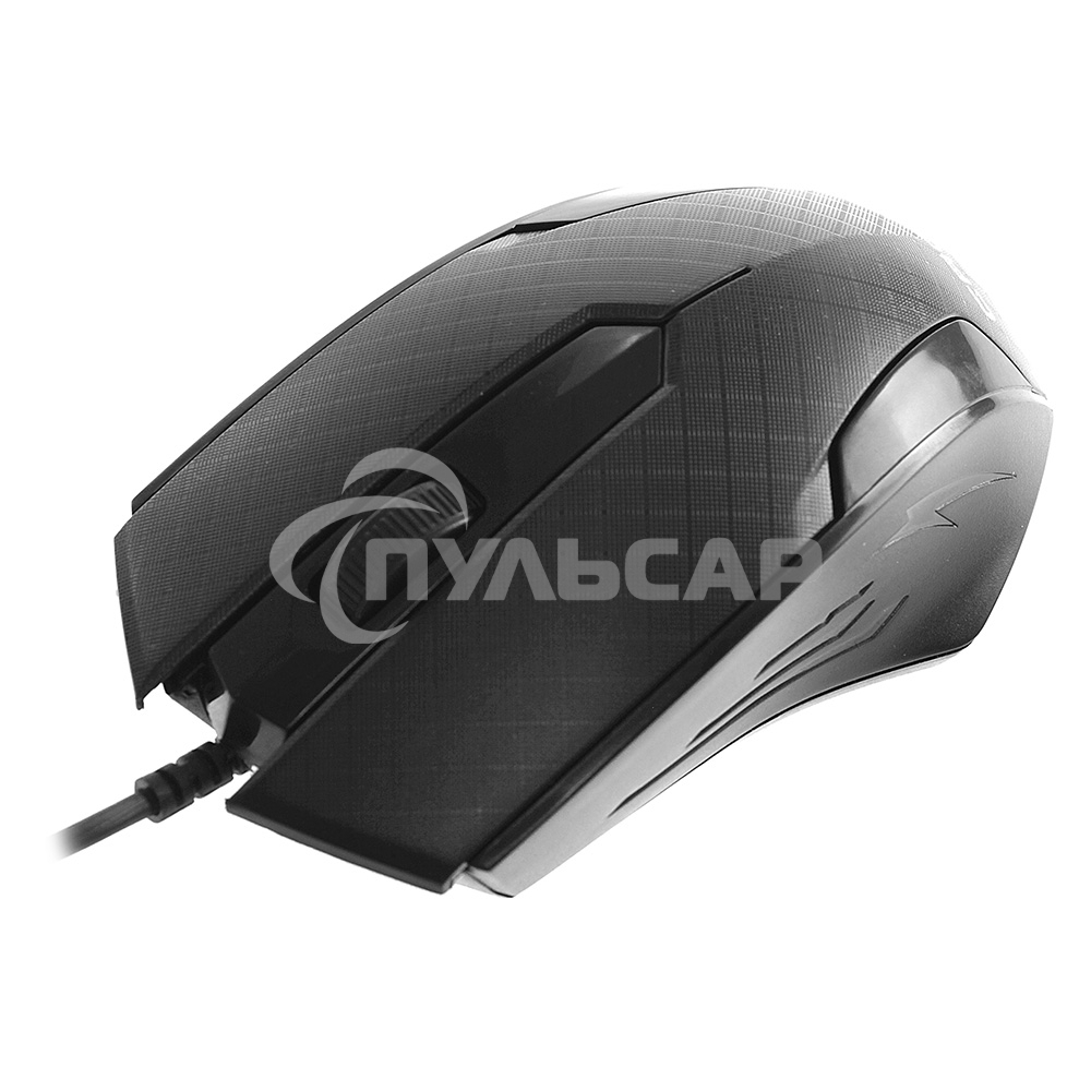 Мышь проводная Crown CMM-100 черный, 1000 dpi, USB, кнопки - 3