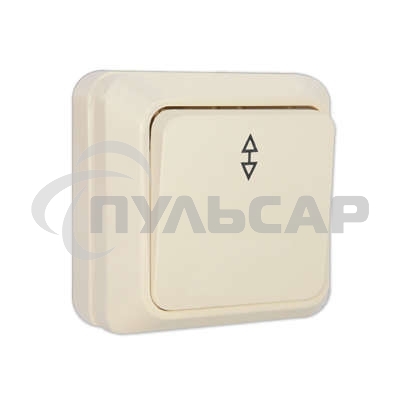 Выключатель проходной 1-кл. ОП Олимп 10А IP20 беж. Universal Б-О0025