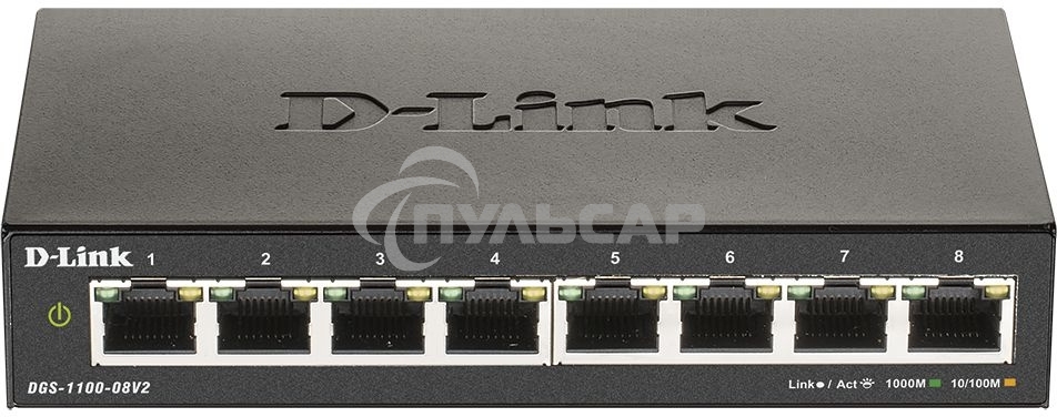 Коммутатор D-Link DGS-1100-08V2 8-ports, DGS-1100-08V2/A1A