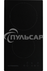Электрическая варочная панель Kuppersberg ECO 301 / ширина 30 см, 2 зоны ускоренного нагрева HI-Light, сенсорное управление, 3 цифровых дисплея, 9 уровней мощности, таймер, автоматика закипания, автоотключение, защита от детей, индикаторы остаточного тепл