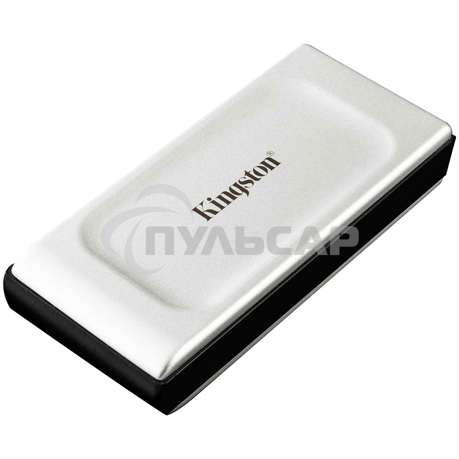 Внешний SSD Kingston XS2000, 2TB, USB 3.2 Gen 2x2 Type-C, R/W 2000/2000, серебристый