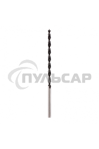 Сверло по дереву, 10х300 мм, цилиндрический хвостовик Сибртех