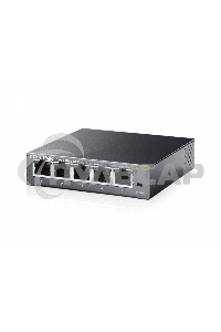 Сетевой коммутатор TP-Link SMB TL-SG105E 5-Port Gigabit Desktop Easy Smart Switch, 5 10/100/1000Mbps RJ45 ports, MTU/Port/Tag-based VLAN, QoS, IGMP Snooping