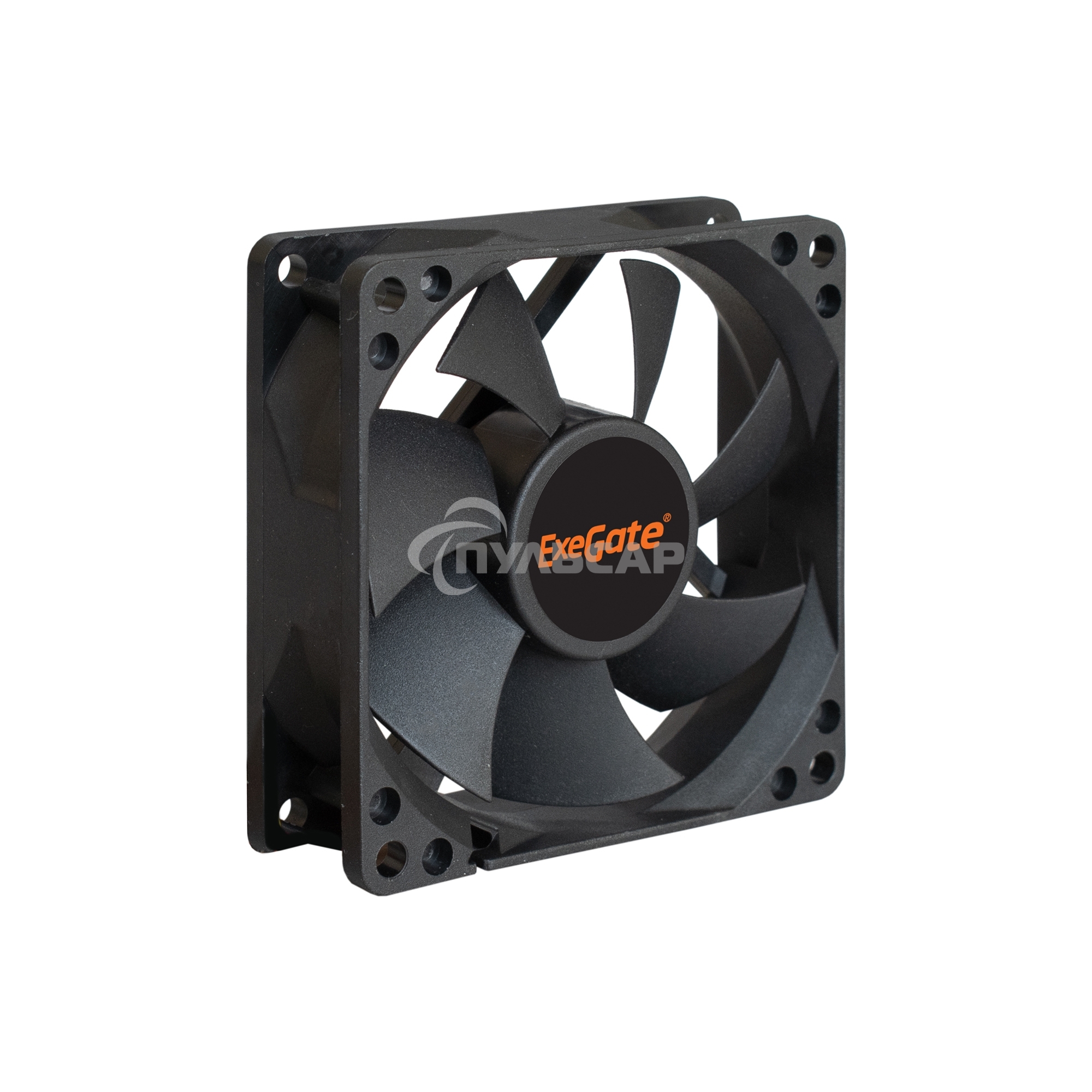 Вентилятор для корпуса ExeGate EX08025S3P черный, 80 мм, 2200 об/мин, 22.5 дБ, 3 pin