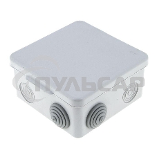 Коробка распаячная КМР-030-014 наружная с крышкой 100х100х55 АБС 8 мембранных вводов IP54 EKF plc-kmr-030-014