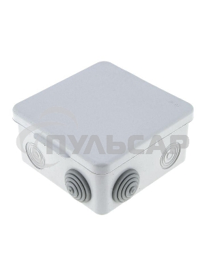 Коробка распаячная КМР-030-014 наружная с крышкой 100х100х55 АБС 8 мембранных вводов IP54 EKF plc-kmr-030-014