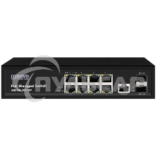 Коммутатор Osnovo SW-80802/L(150W) 8G 2SFP 8PoE+ 150W управляемый