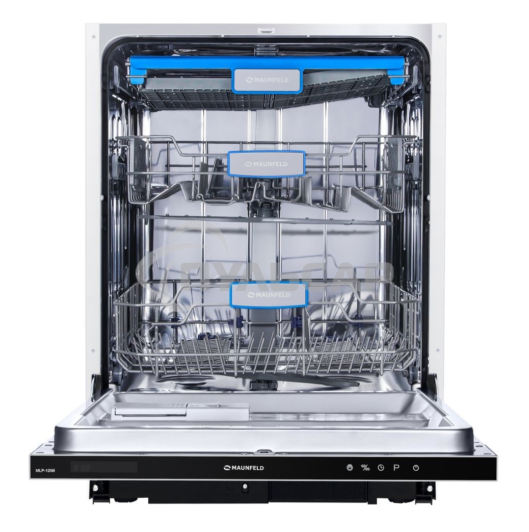 Встраиваемая посудомоечная машина Maunfeld MLP-12IM, черный, 59.8 см, 14 компл., 44 дБ, класс A++