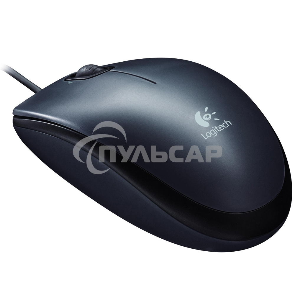 Мышь проводная Logitech M90 черный/серый, 1000 dpi, USB, кнопки - 3