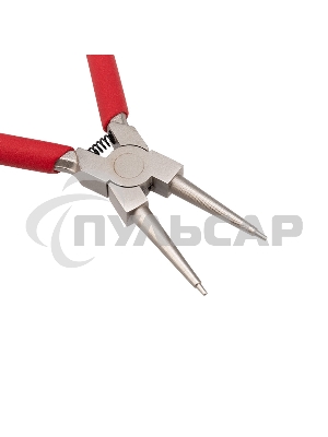 Щипцы для стопорных колец Rexant загнутый сжим 160 мм, обливные рукоятки