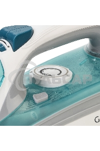 Утюг Galaxy Line GL 6127, бирюзовый, паровой, 2200 Вт, постоянный пар 50 г/мин, паровой удар 170 г/мин, функции: самоочистка, антикапля, антинакипь, функция увлажнения, вертикальное отпаривание, защита от перегрева, индикатор нагрева, керамическое покрыти