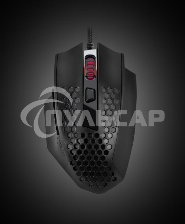 Мышь проводная Defender Redragon Bomber черный, 12400 dpi, USB, кнопки - 7