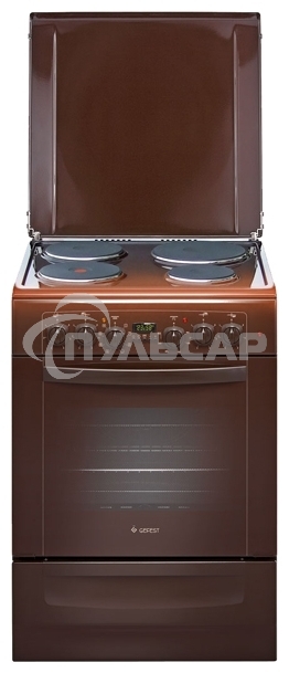 Плита электрическая Gefest 6140-03 0001 коричневый, конфорок 4 электрических, духовка 55 л, 60 см x 85 см x 60 см