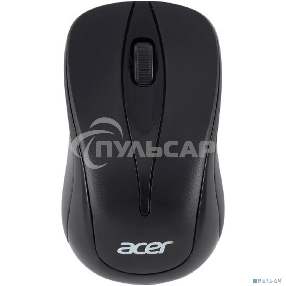 Мышь беспроводная Acer OMR131 черный, 1000 dpi, радиоканал, USB, кнопки - 3