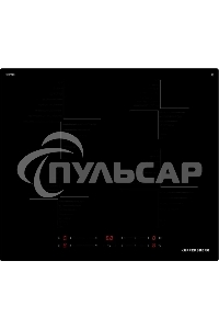 Индукционная варочная панель Kuppersberg ICI 606, 60 см, индукция, High-Tech, inverter, прямой край, 9 уровней мощности, бустер, Stop and Go, автоматическое отключение, таймер, индикатор остаточного тепла, сенсорное управление, черный