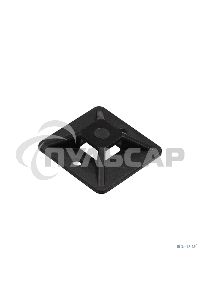 Самоклеющаяся площадка для крепления стяжек ExeGate EX293142RUS STM2020B-100 (20х20 мм, halogen free, -40°C - +85°C, черная, 100 шт)