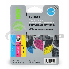 Картридж струйный Cactus CS-CH564 №122XL многоцветный (18 мл.) для DeskJet 1050/2050/2050s