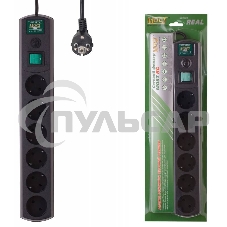 Сетевой фильтр Most RG 5м (6 розеток) черный (коробка) Сетевой фильтр Most RG 5м (6 розеток) черный (коробка)