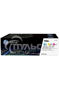 Картридж лазерный комплект HP CF371AM голубой/пурпурный/желтый для LaserJet PRO CP1525N/CP1525NW (3 х 1300)