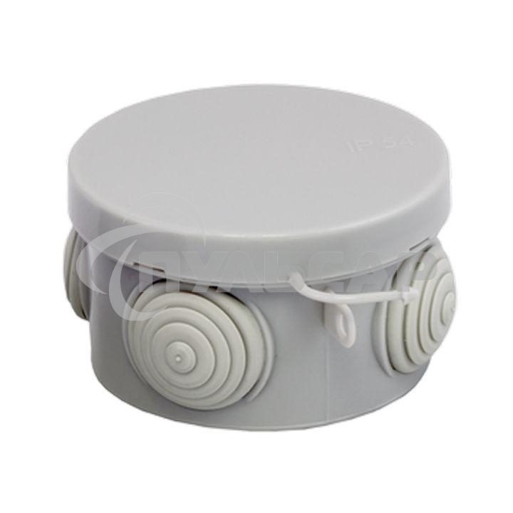 Коробка распаячная КМР-040-038 наружная с крышкой 65х40 АБС 4 мембранных ввода IP54 EKF plc-kmr-040-038